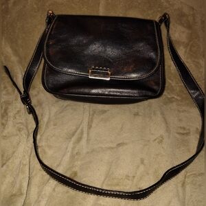 Rosetti Women's Black Leather Crossbody Purse